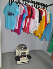Toy Robot in the t-shirt shop